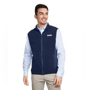 Vineyard Vines Men's Vineyard Navy Harbor Fleece Vest
